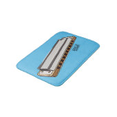 Harmonica Cartoon Illustration Badematte (Schrägansicht)