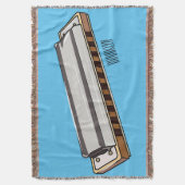 Harmonica Cartoon Illustration Decke (Vorderseite Vertikal)