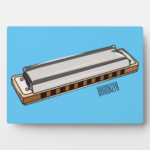 Harmonica Cartoon Illustration Fotoplatte