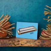 Harmonica Cartoon Illustration Fotoplatte (Seite)