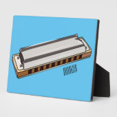 Harmonica Cartoon Illustration Fotoplatte (Seite)