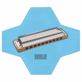 Harmonica Cartoon Illustration Fußball (Flach)