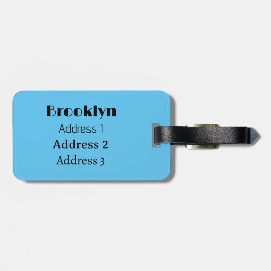 Harmonica Cartoon Illustration Gepäckanhänger (Rückseite horizontal)