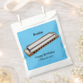 Harmonica Cartoon Illustration Geschenktütchen (Ausgeschnitten)