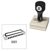 Harmonica Cartoon Illustration Gummistempel (Stempel)