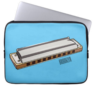 Harmonica Cartoon Illustration Laptopschutzhülle