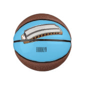 Harmonica Cartoon Illustration Mini Basketball (Vorderseite)