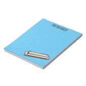 Harmonica Cartoon Illustration Notizblock (Rotiert)