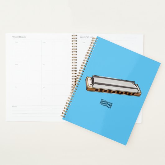 Harmonica Cartoon Illustration Planer (Anzeige)