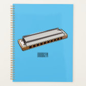 Harmonica Cartoon Illustration Planer (Vorderseite)