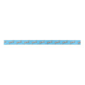 Harmonica Cartoon Illustration Satinband (Vorderseite)