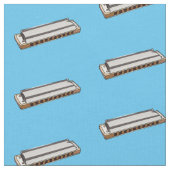 Harmonica Cartoon Illustration Stoff (Nahaufnahme)