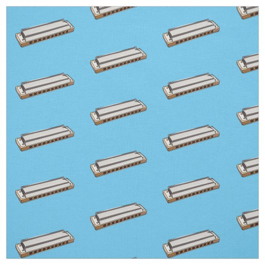 Harmonica Cartoon Illustration Stoff (Muster)