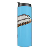 Harmonica Cartoon Illustration Thermosbecher (Nach rechts gedreht)