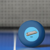 Harmonica Cartoon Illustration Tischtennisball (Netto)