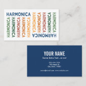 Harmonica Colorful Visitenkarte (Vorne/Hinten)