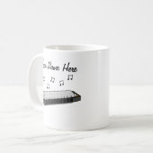 Harmonica Custom Tasse Harp Player Musician Gesche (Vorderseite Links)