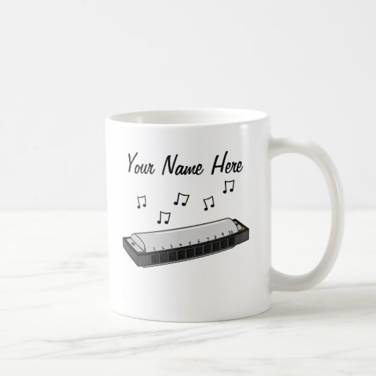 Harmonica Custom Tasse Harp Player Musician Gesche (Rechts)