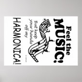 Harmonica Feel Musik Poster (Vorne)
