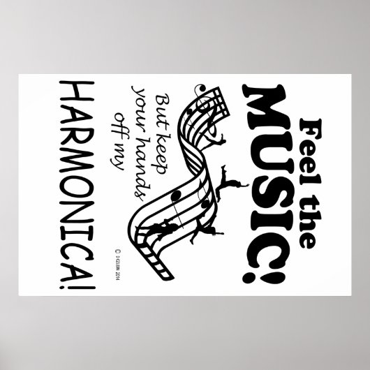Harmonica Feel Musik Poster (Vorne)