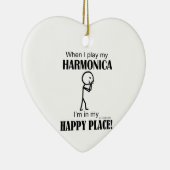Harmonica Happy Place Keramik Ornament (Rechts)