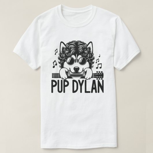 Harmonica Hound - Musical Legend Dog T-Shirt (Design vorne)