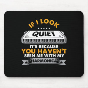 Harmonica Instrument Blues Acoustic Music Gift Mousepad