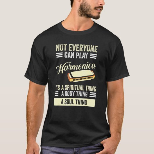 Harmonica Instrument Harmonica Player T-Shirt (Vorderseite)