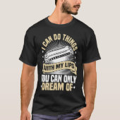 Harmonica Instrument Music I Can Do Things Harmoni T-Shirt (Vorderseite)