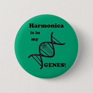 Harmonica ist in meinen Genen Button