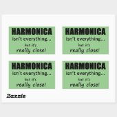 Harmonica ist nicht alles rechteckige Aufkleber (Blatt)