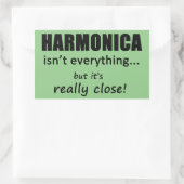 Harmonica ist nicht alles rechteckige Aufkleber (Tasche)