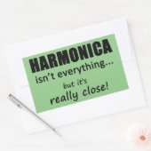 Harmonica ist nicht alles rechteckige Aufkleber (Umschlag)