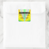 Harmonica ist nicht alles Square Sticker (Tasche)
