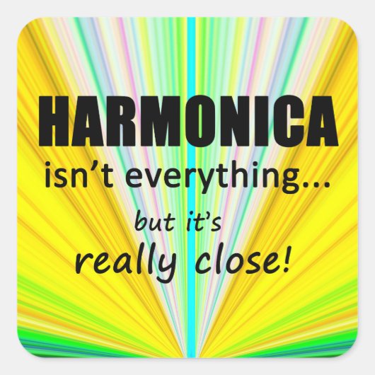 Harmonica ist nicht alles Square Sticker (Vorderseite)