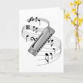 Harmonica Karte (Gelbe Blume)