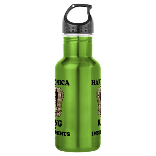 Harmonica King of Instruments Edelstahlflasche (Vorderseite)