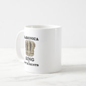 Harmonica King of Instruments Kaffeetasse (Vorderseite Links)