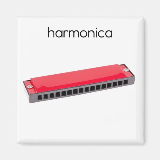 Harmonica Kühlschrank Magnet (Vorne)