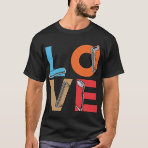 Harmonica Lover Liebe Harmonicas Harmonica Player  T-Shirt