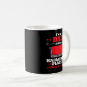 Harmonica Lover Mens Daddy Harmonica Musician Im A Kaffeetasse (VorderseiteRechts)