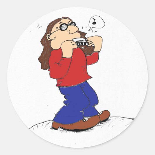 Harmonica Man Sticker (Vorderseite)