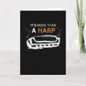 Harmonica mehr als ein Harfeninstrument Karte (Vorderseite)