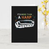 Harmonica mehr als ein Harfeninstrument Karte (Gelbe Blume)