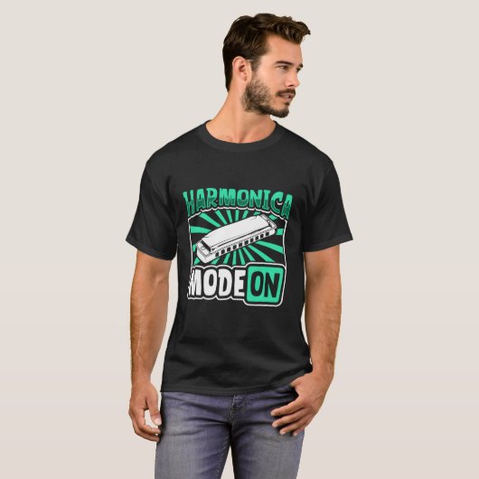 Harmonica-Modus für den Harmonica-Player T-Shirt (Vorne ganz)
