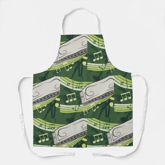 Harmonica Music Schürze (Vorderseite)
