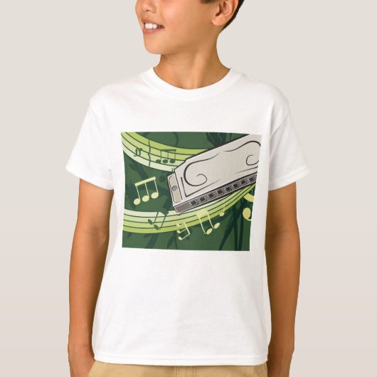 Harmonica Music T-Shirt (Vorderseite)