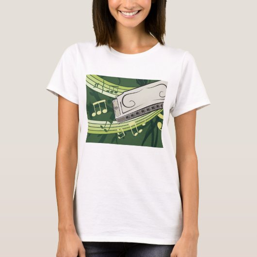 Harmonica Music T-Shirt (Vorderseite)