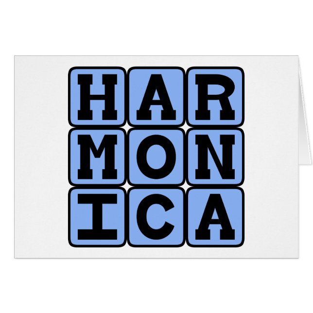 Harmonica, Musikinstrument (Vorderseite (Horizontal))