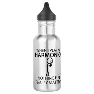 Harmonica Nichts anderes zählt Edelstahlflasche